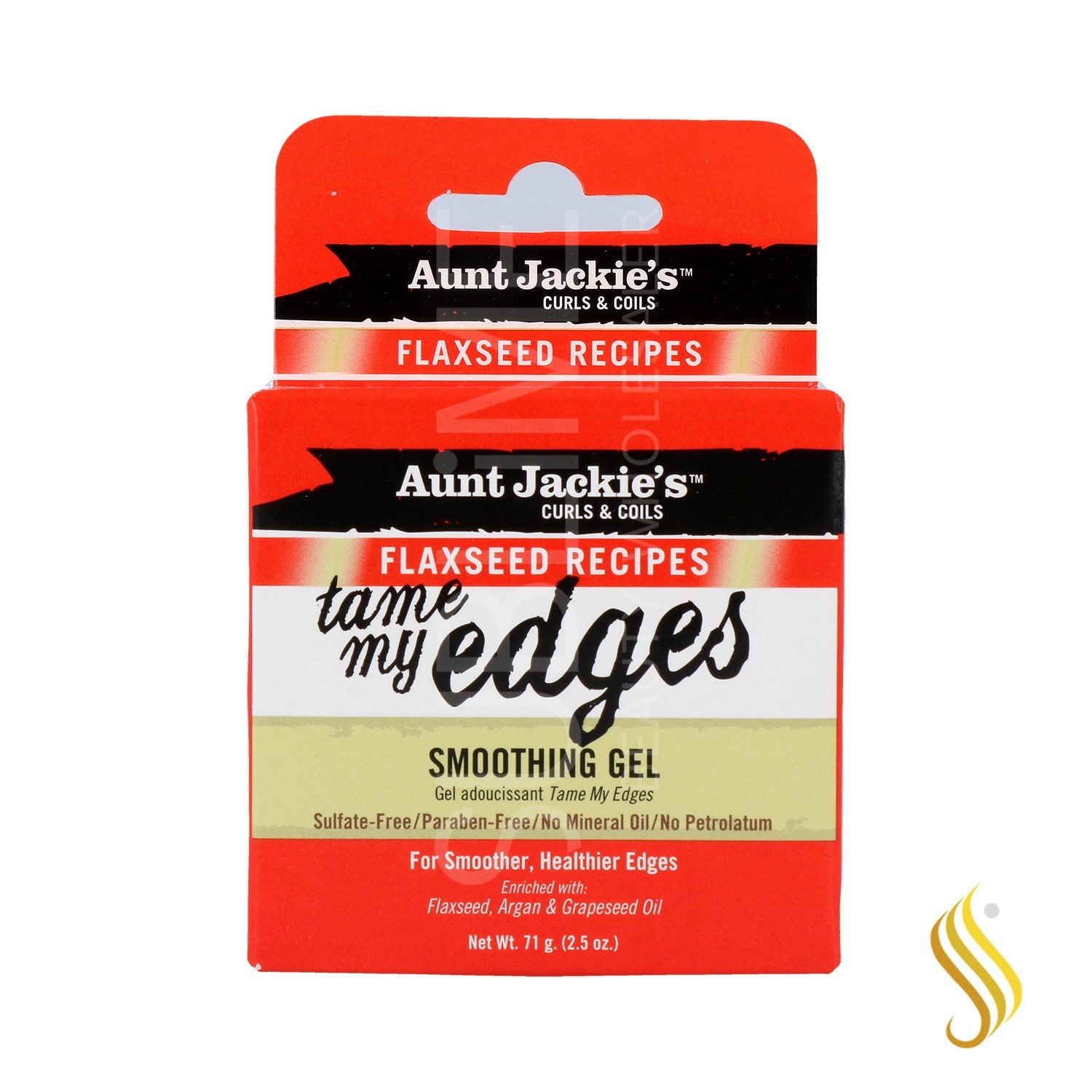 Aunt Jackie'S Curls & Coils Flaxseed Tame My Edges Smoothing Gel 71G/2.5Oz