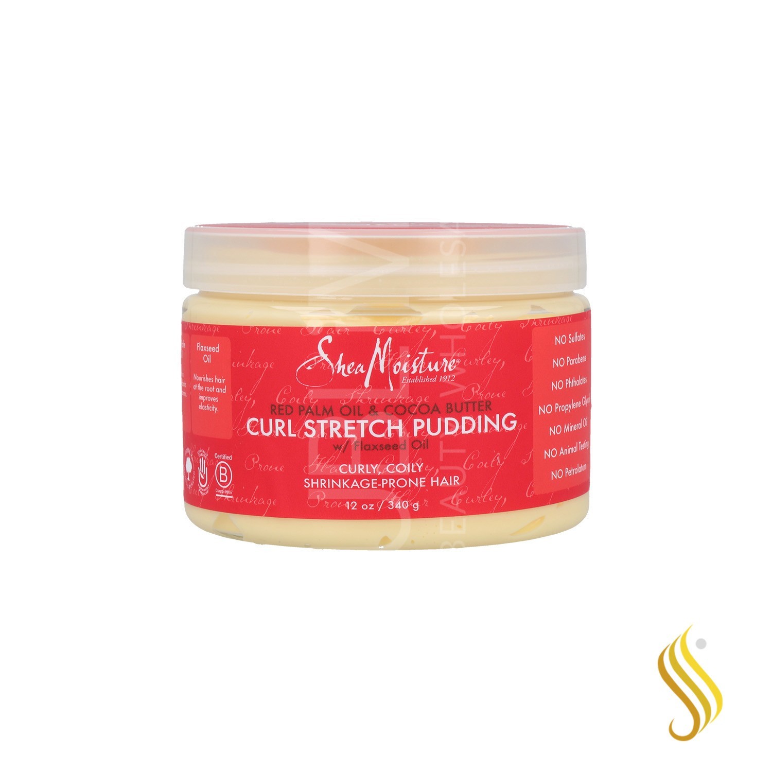 Shea Moisture Red Palm & Cocoa Butter Curl Stretch Pudding 12Oz/340G (Rizos)
