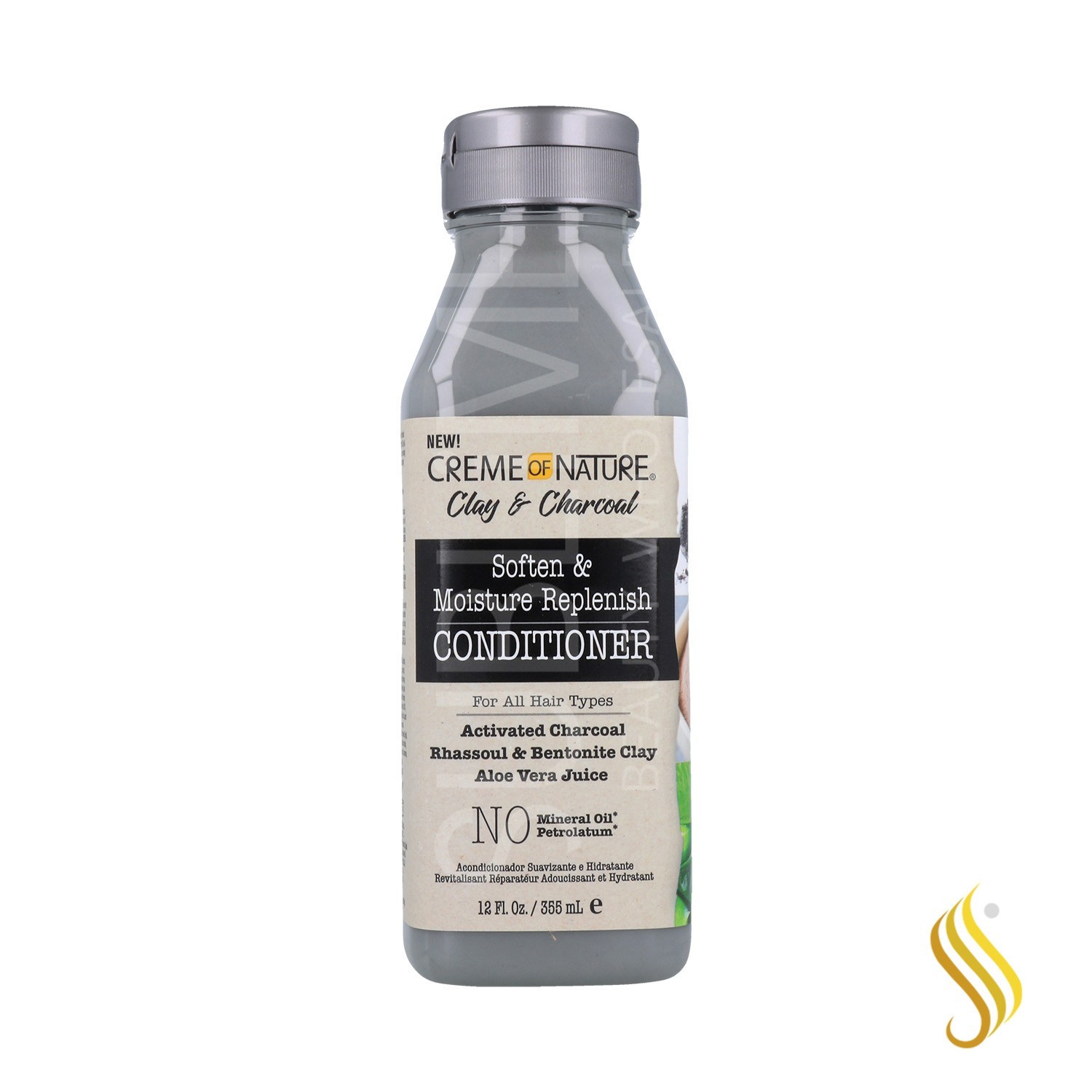 Creme Of Nature Clay & Charcoal Moisture Replenish Acondicionador 355 ml