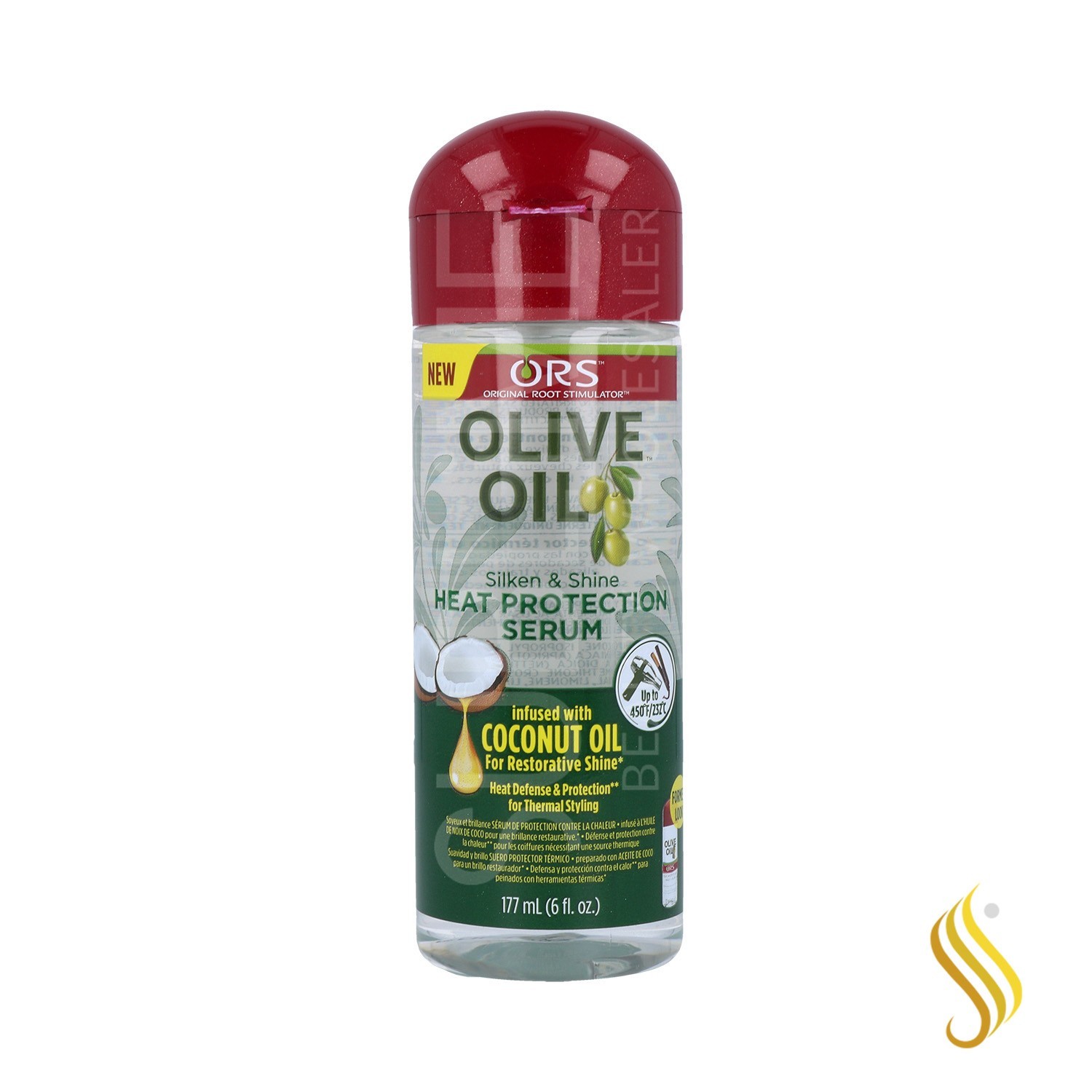 Ors Olive Oil Heat Protection Serum 6oz/177 Ml (red)