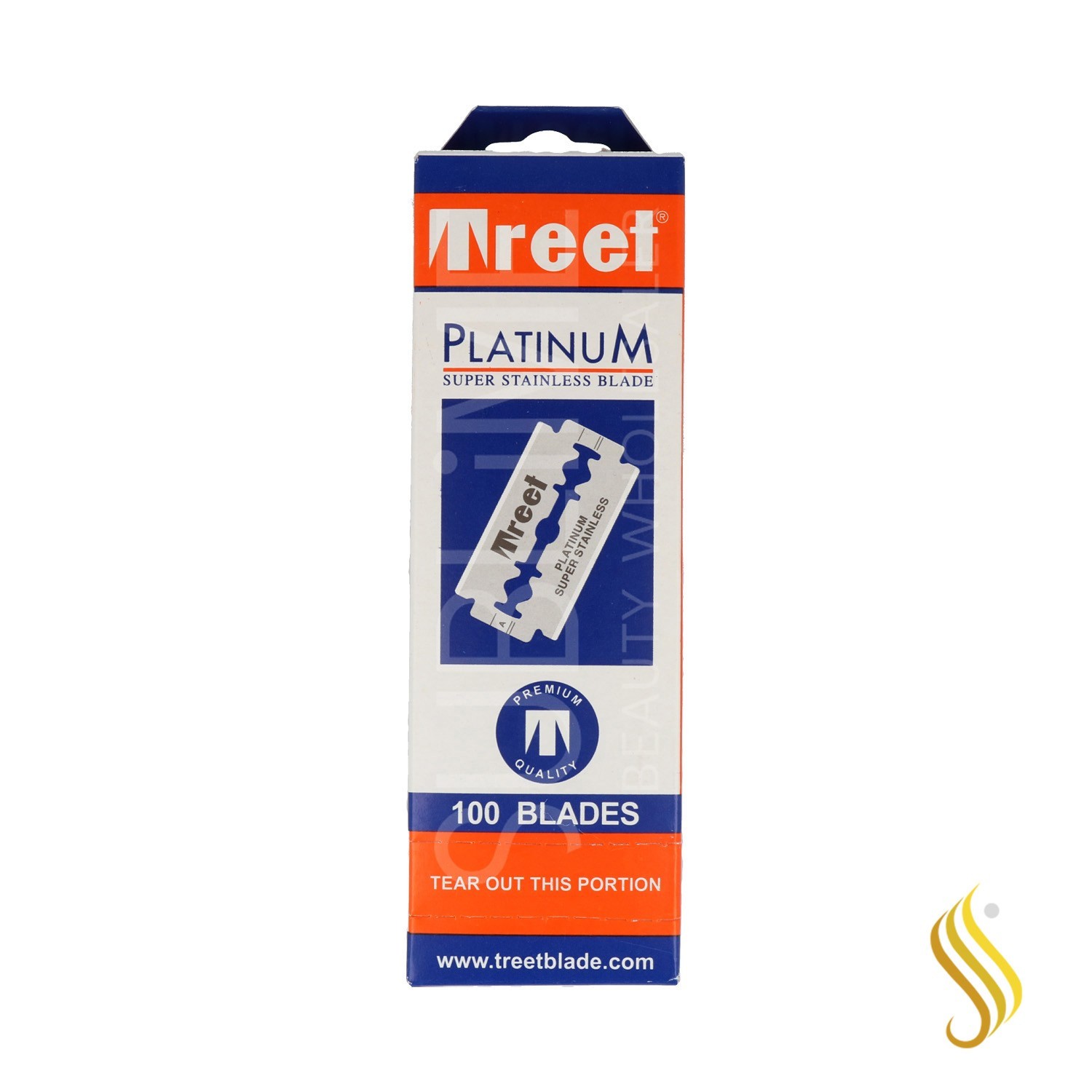 Treet Platinum Super Stainless Cuchillas 100Pcs (20X5)
