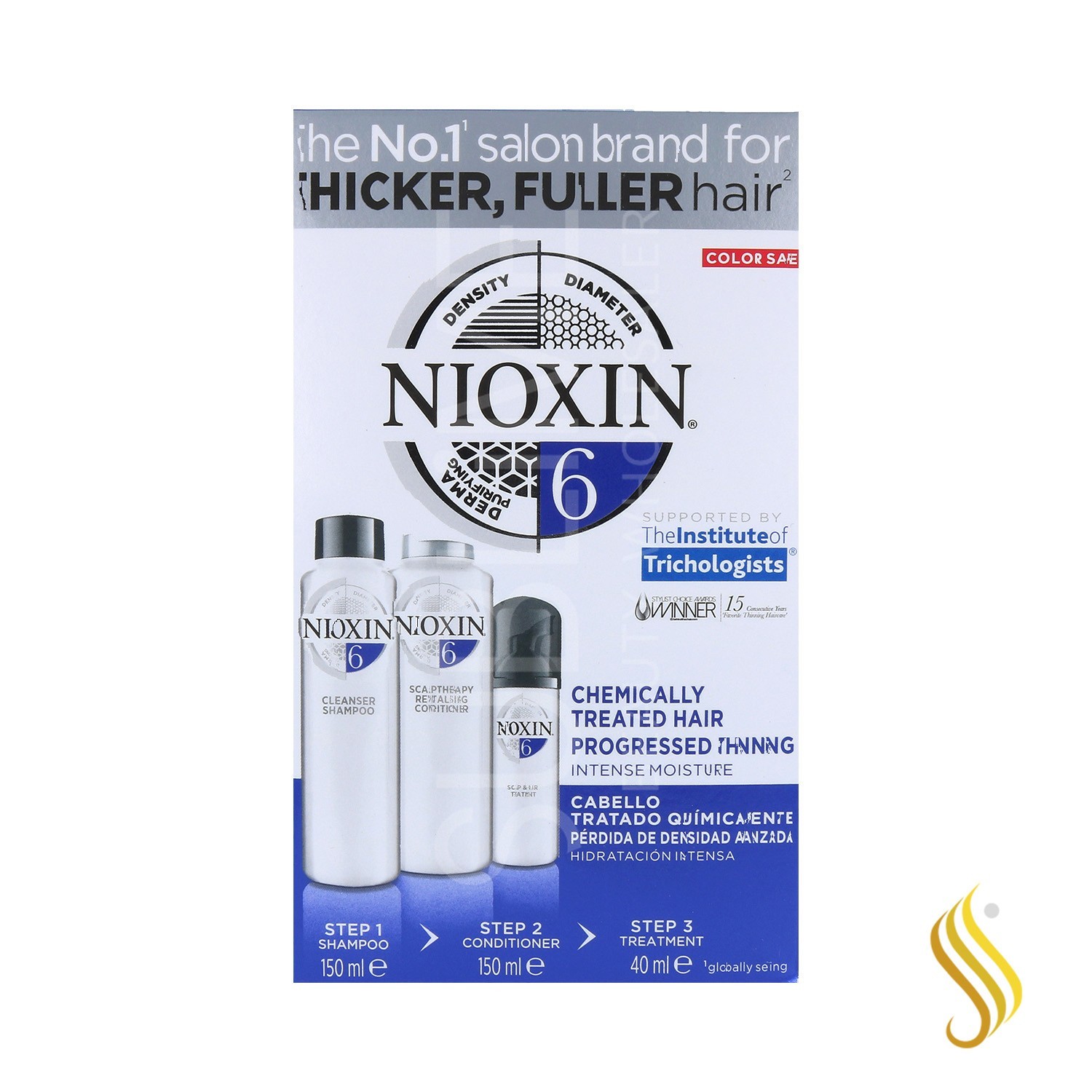 Nioxin Trial Kit System 6 Cabelo tratado avançado