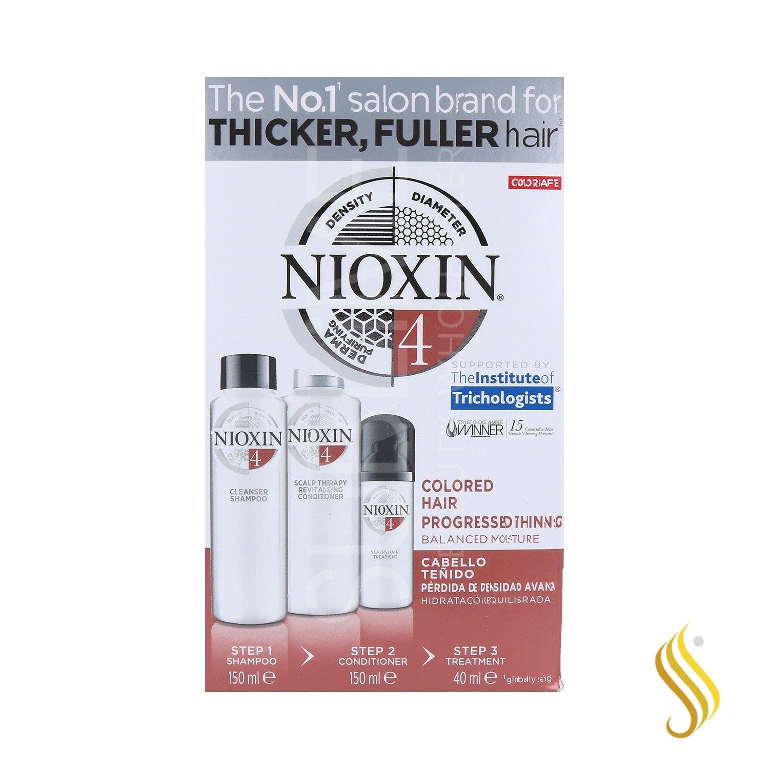 Nioxin Trial Kit System 4 Advanced Coloration des cheveux