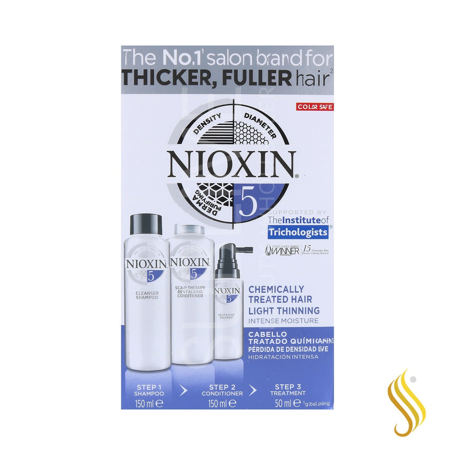 Nioxin Trial Kit System 5 Cabelo com tratamento suave