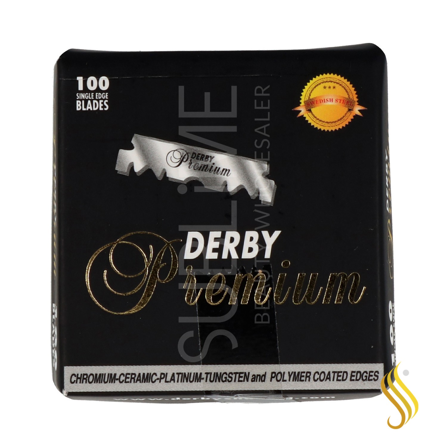 Derby Premium Cuchillas 100Pcs (Un Solo Borde)