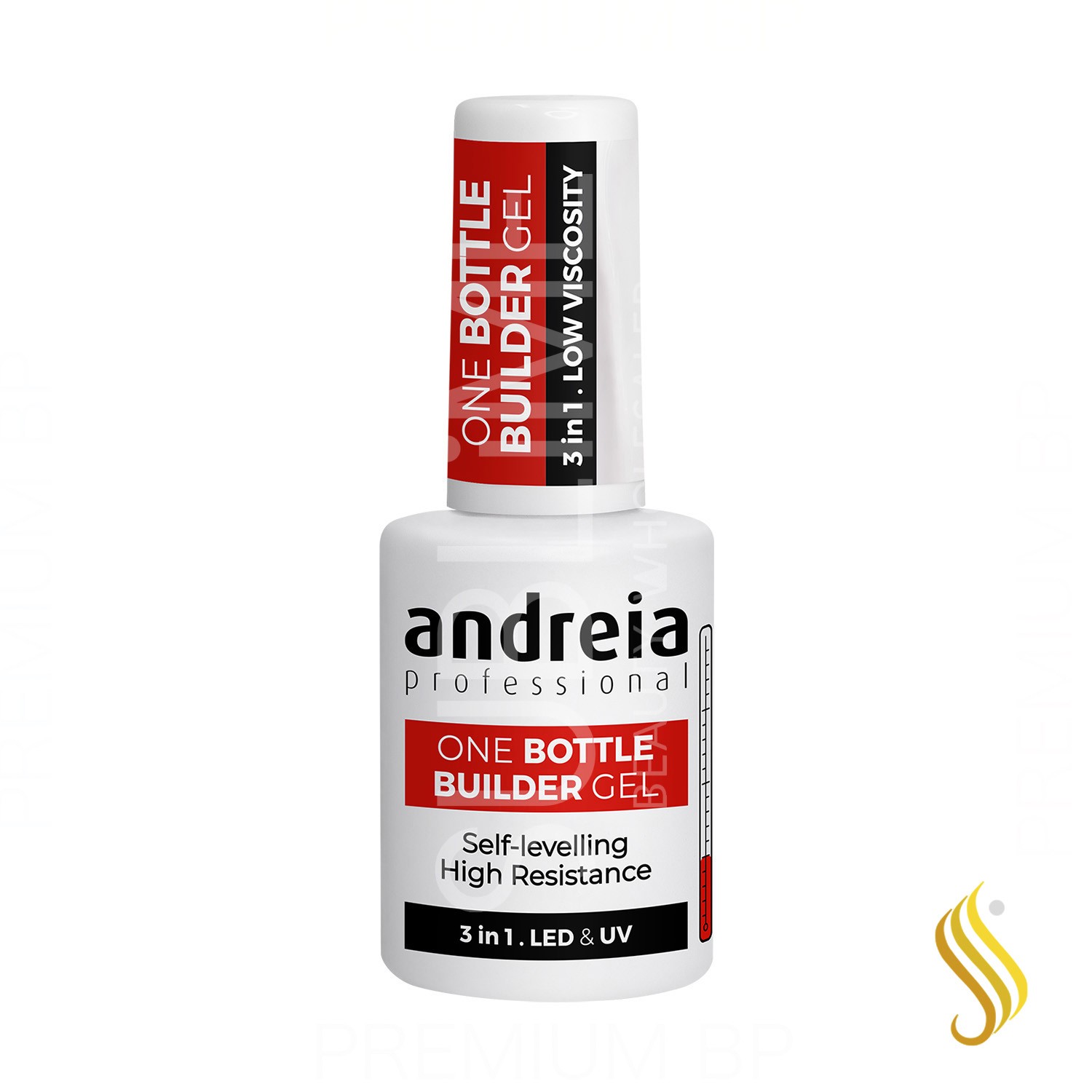 Andreia Professional One Bottle Builder Gel Gel Construcción 3 en 1 Baja Viscosidad Soft White 14 ml