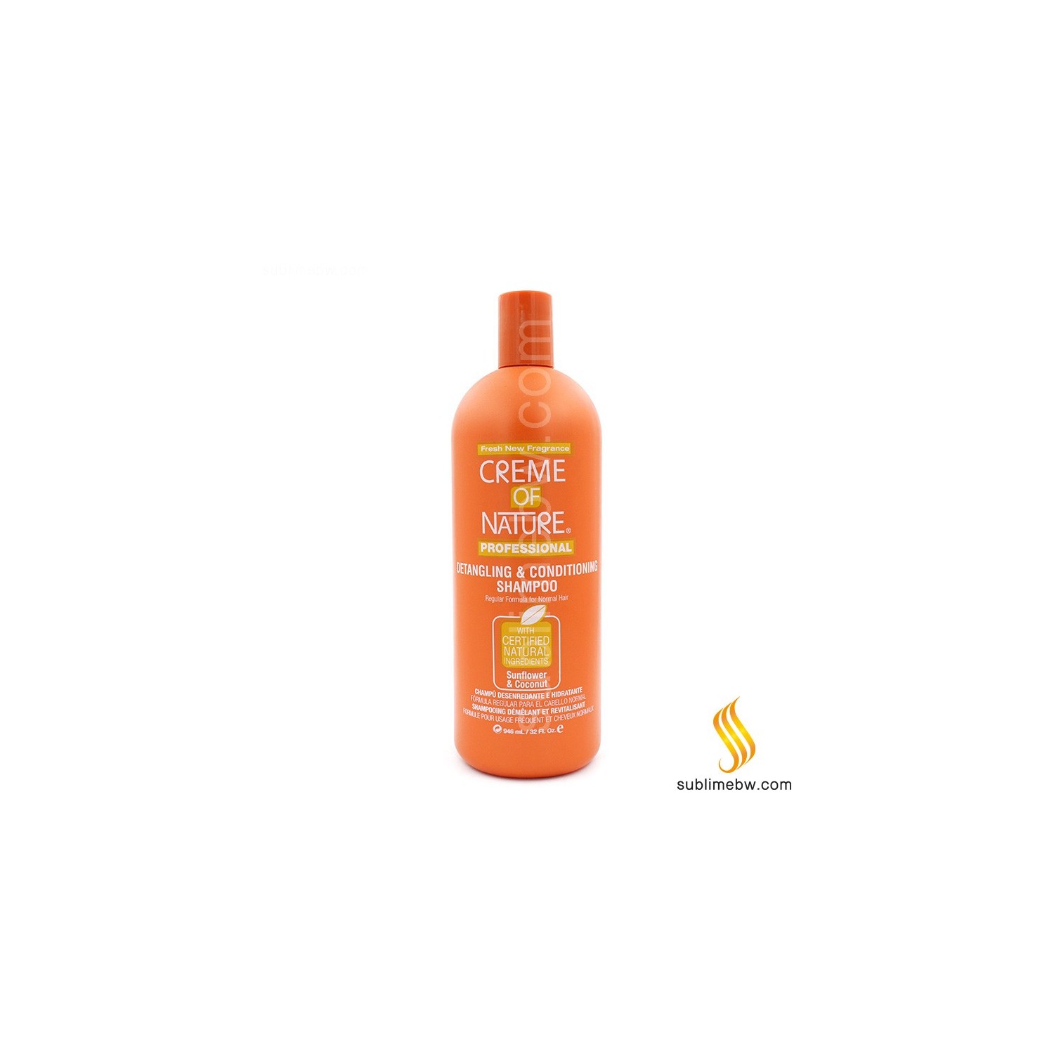Cream Of Nature Sunflower/coco Shampoo Detangling Conditioning Shampoo 946 Ml