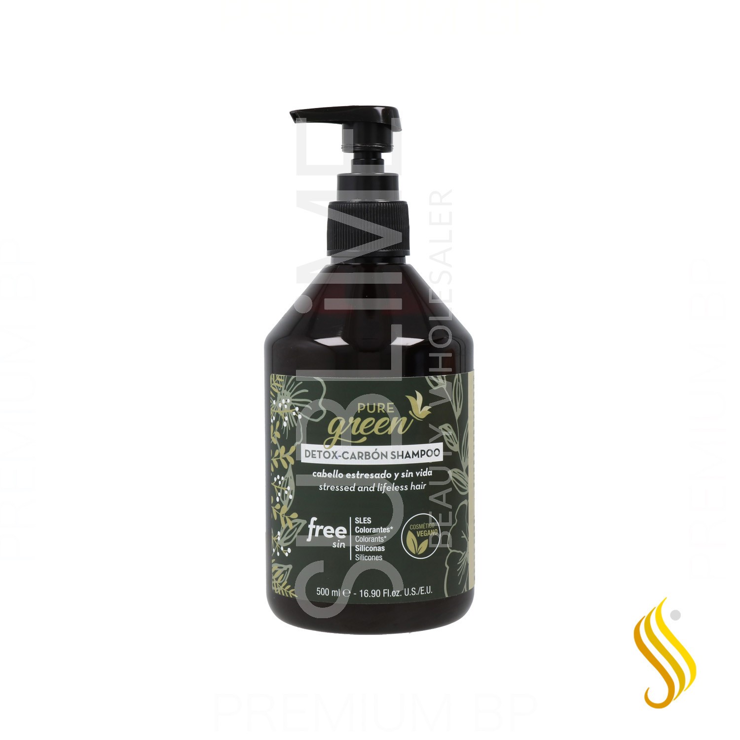 Shampooing Pure Green Detox Carbon 500 ml