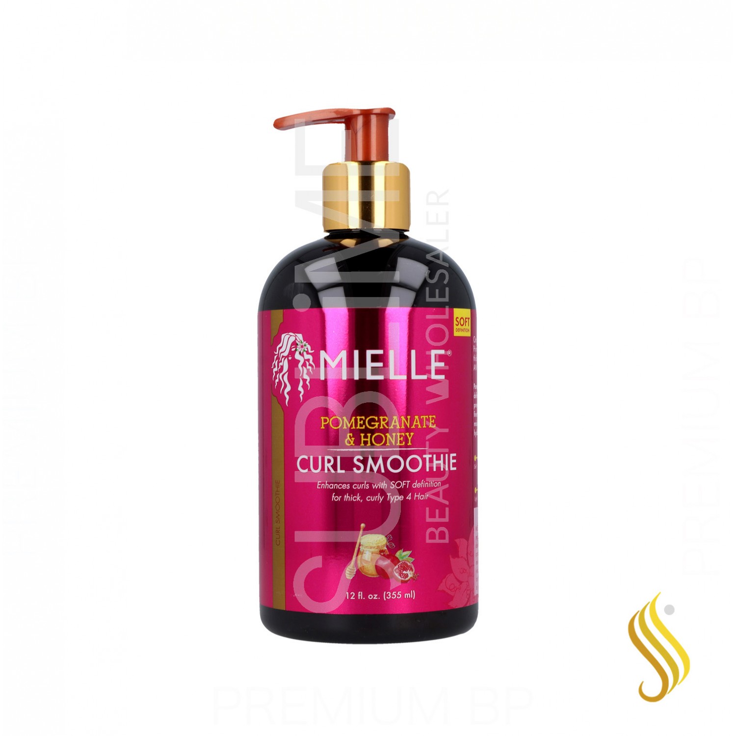 Mielle Pomegrante & Honey Curl Smoothie (Gel Para Rizos) 355 ml/12Oz