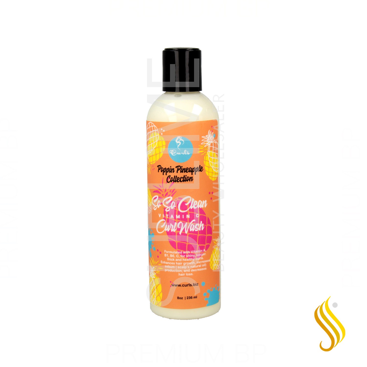 Curls Poppin Pineapple Collection So So Clean Curl Wash 236 ml