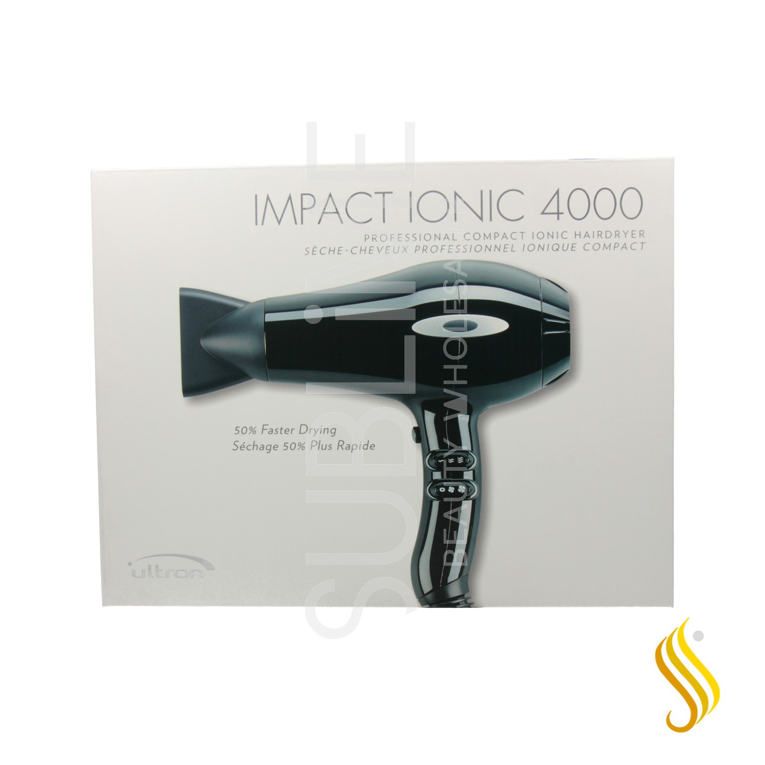 Sèche-cheveux Sinelco Ultron Impact Ionic 4000 Noir