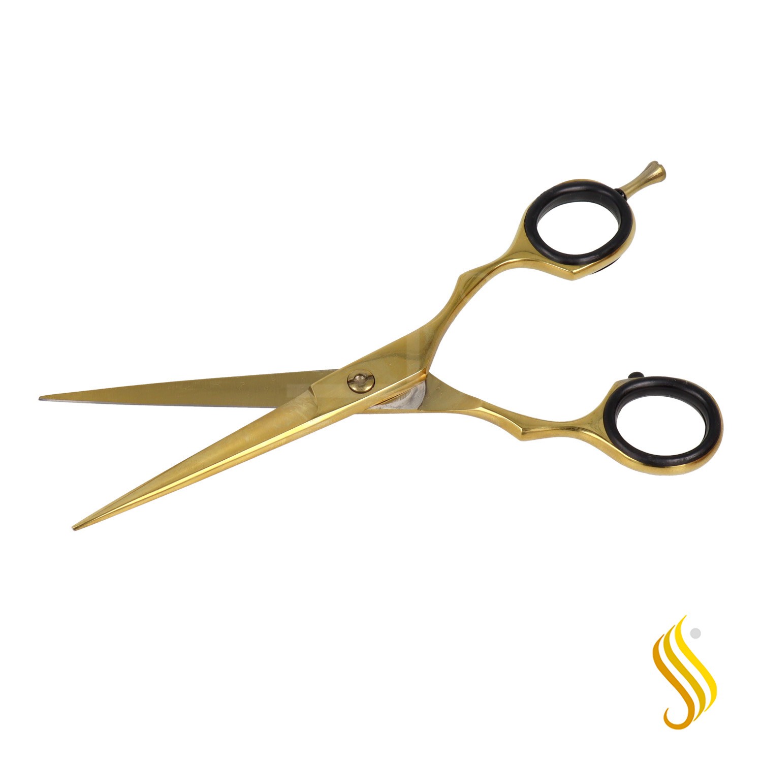 Zenish Professional Scissors Metal Gold/Black 6"