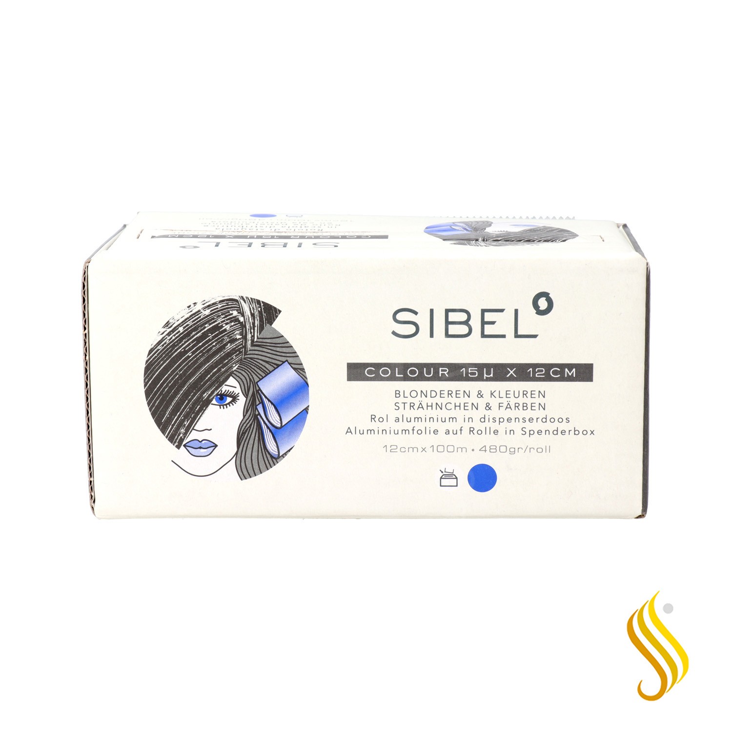 Sinelco Sibel High Light Papel Aluminio Azul 15 X 12 X 100