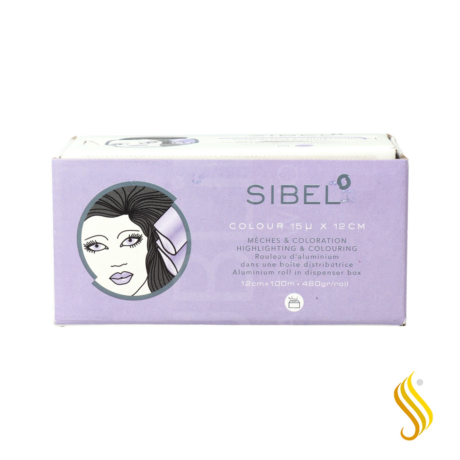 Sinelco Sibel High Light Lilac Aluminum Foil 15 X 12 X 100