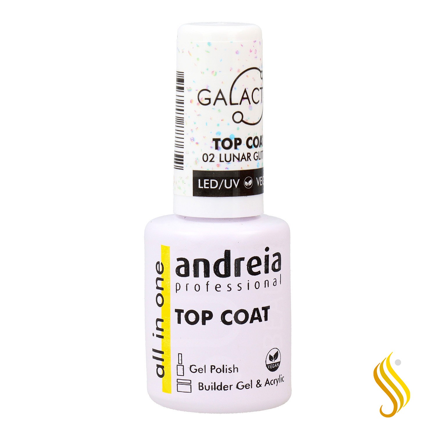 Andreia Top Coat Galactic Color 02 Lunar Glitter 10.5 ml